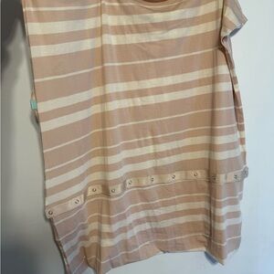Lululemon Athletica Striped Scarf in Beige and Cream